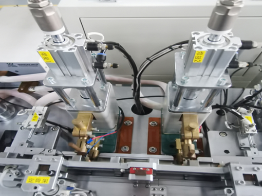 电磁阀线圈自动化装配线电阻焊接机构